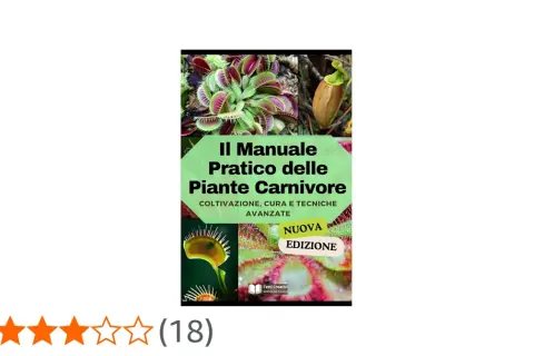 Copertina del manuale "Piante Carnivore", con immagini di Dionaea e Nepenthes. Utile per conoscere i nomi e la coltivazione.