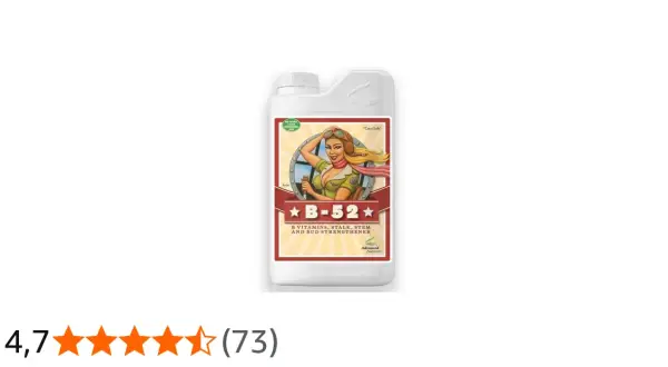 Flacone di B-52 Advanced Nutrients, un rinforzante per steli e fiori con vitamine B.